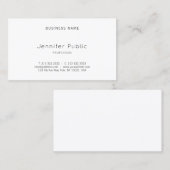 Professioneel, eenvoudig design elegant design visitekaartje (Voorkant / Achterkant)