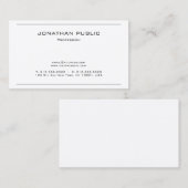 Professioneel, eenvoudig design met modern elegant visitekaartje (Voorkant / Achterkant)