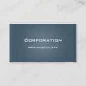 Professioneel, eenvoudig donkerblauw vooraan/zwart visitekaartje (Achterkant)