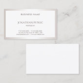 Professioneel, eenvoudig elegant design, modern visitekaartje (Voorkant / Achterkant)