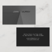 Professioneel eenvoudig elegant Visitekaartje (Voorkant / Achterkant)