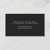 Professioneel eenvoudig elegant Visitekaartje (Achterkant)