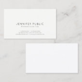 Professioneel, eenvoudig en eenvoudig visitekaartje (Voorkant / Achterkant)