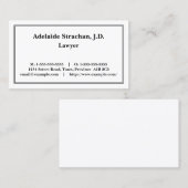 Professioneel, eenvoudig en neutraal Visitekaartje (Voorkant / Achterkant)