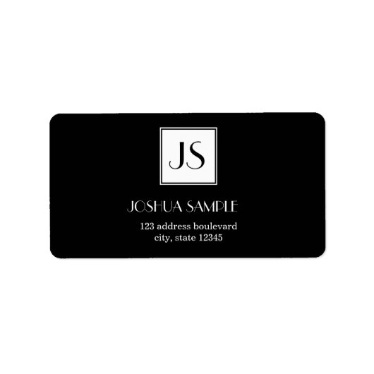 Professioneel eenvoudig etiket (Voorkant)