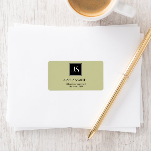 Professioneel eenvoudig etiket (Insitu)