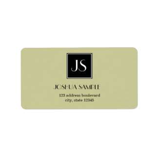 Professioneel eenvoudig etiket