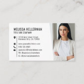 Professioneel Eenvoudig Foto Logo Visitekaartje (Voorkant)