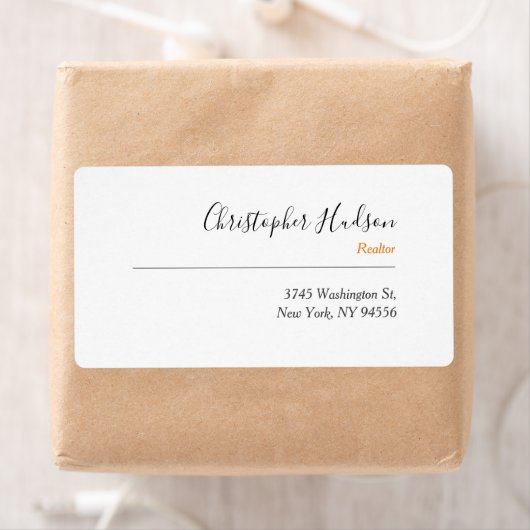 Professioneel Eenvoudig Gewone Makelaar Vastgoed Etiket (Insitu)