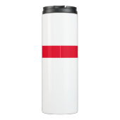 Professioneel Eenvoudig Gewoon Rood Wit Thermosbeker (Achterkant)