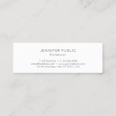 Professioneel, eenvoudig grafisch ontwerp, dubbelz mini visitekaartje (Achterkant)