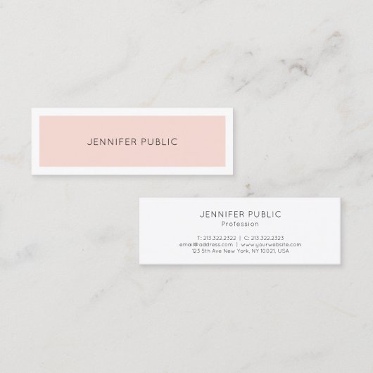 Professioneel, eenvoudig grafisch ontwerp, dubbelz mini visitekaartje (Voorkant / Achterkant)