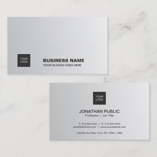 Professioneel, eenvoudig grafisch ontwerp met eleg visitekaartje (Voorkant / Achterkant)