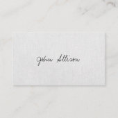 Professioneel, eenvoudig grijs minimalistisch visitekaartje (Voorkant)