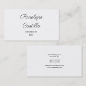 Professioneel, eenvoudig handgeschreven visitekaartje (Voorkant / Achterkant)