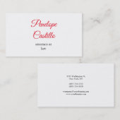 Professioneel, eenvoudig handgeschreven visitekaartje (Voorkant / Achterkant)