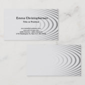 Professioneel Eenvoudig in modern, stijlvol grijs Visitekaartje (Voorkant / Achterkant)