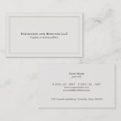 Professioneel, eenvoudig laagje licht beige visitekaartje (Voorkant / Achterkant)