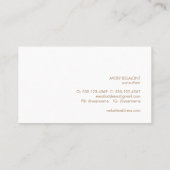 Professioneel, eenvoudig licht grijs minimalistisc visitekaartje (Achterkant)