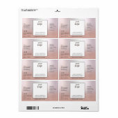 Professioneel, eenvoudig logo goudproduct etiket (Full Sheet)