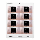 Professioneel, eenvoudig logo goudproduct etiket (Full Sheet)