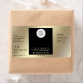 Professioneel, eenvoudig logo goudproduct etiket (Insitu)