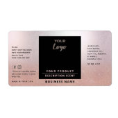 Professioneel, eenvoudig logo goudproduct la etiket (Voorkant)