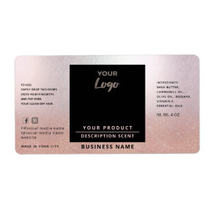 Professioneel, eenvoudig logo goudproduct la etiket