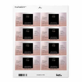 Professioneel, eenvoudig logo goudproduct la etiket (Full Sheet)