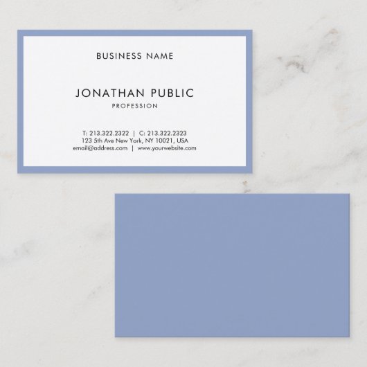 Professioneel, eenvoudig, maar ook levendig visitekaartje (Voorkant / Achterkant)