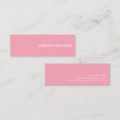 Professioneel, eenvoudig mini-Visitekaartje Mini Visitekaartje (Voorkant / Achterkant)