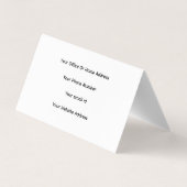 Professioneel Eenvoudig Minimaal Zwart Wit Modern Visitekaartje (Achterkant)