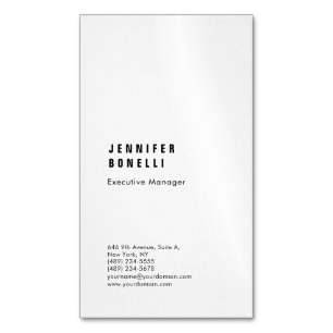 Professioneel eenvoudig minimalistisch modern dik magnetisch visitekaartje