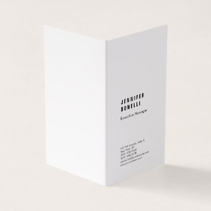 Professioneel eenvoudig minimalistisch modern dik visitekaartje