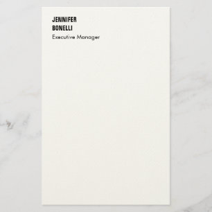 Professioneel eenvoudig minimalistisch modern tren briefpapier