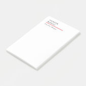 Professioneel eenvoudig minimalistisch modern tren post-it® notes (Schuin)