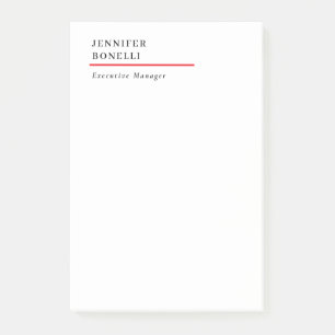 Professioneel eenvoudig minimalistisch modern tren post-it® notes