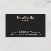 Professioneel eenvoudig minimalistisch onroerend g visitekaartje (Achterkant)