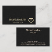 Professioneel eenvoudig minimalistisch onroerend g visitekaartje (Voorkant / Achterkant)