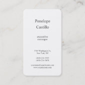 Professioneel, eenvoudig minimalistisch scherm visitekaartje (Voorkant)