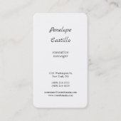 Professioneel, eenvoudig minimalistisch scherm visitekaartje (Voorkant)