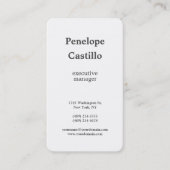 Professioneel, eenvoudig minimalistisch visitekaartje (Voorkant)