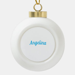 Professioneel Eenvoudig Modern Eerbiedig Blauw Uw  Keramische Bal Ornament