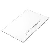 Professioneel Eenvoudig Modern Eerbiedig Uw Naam Notitieblok (Schuin)