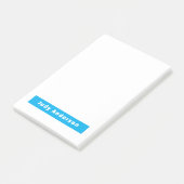 Professioneel Eenvoudig Modern Eerlijk Naam Blauw Post-it® Notes (Schuin)
