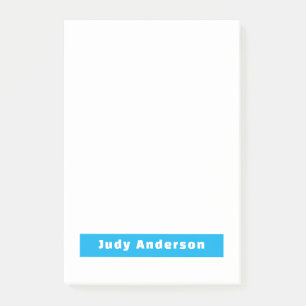Professioneel Eenvoudig Modern Eerlijk Naam Blauw Post-it® Notes