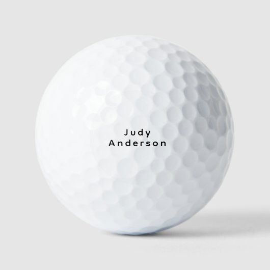 Professioneel Eenvoudig Modern Eerlijk Uw Naam Golfballen (Voorkant)