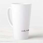Professioneel Eenvoudig Modern Eerlijk Uw Naam Latte Mok (Linkerhoek)