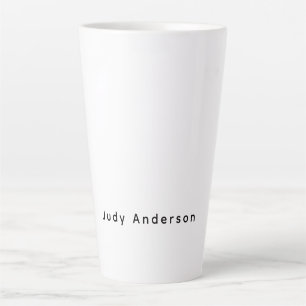 Professioneel Eenvoudig Modern Eerlijk Uw Naam Latte Mok