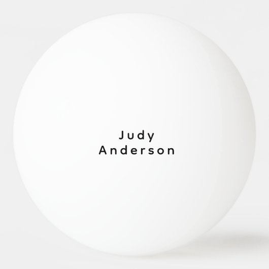 Professioneel Eenvoudig Modern Eerlijk Uw Naam Pingpongbal (Voorkant)